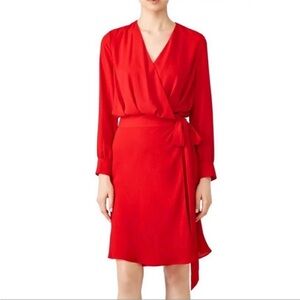 Fame And Partners Womens Surplice Wrap Dress